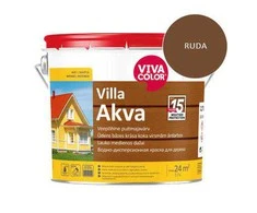 Medinių fasadų dažai VIVACOLOR VILLA AKVA, rudos 540X sp., 2,7 l