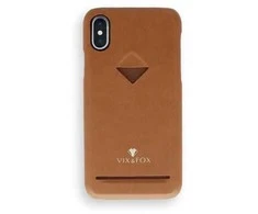VixFox kortelės lizdo nugarėlė, skirta Iphone XSMAX karamelės rudos spalvos