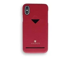 VixFox kortelės lizdo nugarėlė, skirta iPhone XSMAX rubino raudonai