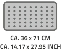 Vonios kilimėlis Ridder Promo 167807, pilkas, 71 cm x 36 cm