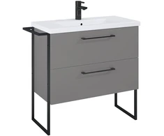 CABINET WITH WASHBASIN ELITA 80 CASHMERE