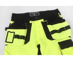 Vyriškos kelnės/universalios Pesso Uranus Flexpro CL2, juodos/geltonos, C52 dydis