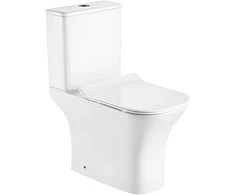 Klozetas AB ZT-1215 3/6l, berėmis, su UF Slim SC dangčiu