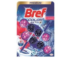 WC valiklis-gaiviklis BREF Mėlynas AKTIV FLOWERS, 2×50 g