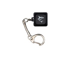 White shark Baltas Shark KEYCHAIN Promo juodi mechaniniai jungikliai