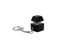 White shark Baltas Shark KEYCHAIN Promo juodi mechaniniai jungikliai