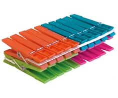 York Skalbinių segtukas 9600, 12 cm x 7 cm, plastikas, 20 vnt., ,spalva/dizainas parenkami atsitiktine tvarka,