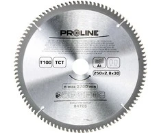 Diskinis pjūklas Proline Aliuminio D250mm 100 dantų