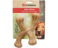 Žaislas šuniui Flamingo NYLO X-FORMOS. rudas
