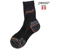 Zeķes Pesso Classic Thermo Kocot, melna/oranža/pelēka, 39-41