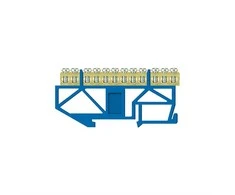 Įnulinimo kaladėlė Pawbol LZ 12/N, DIN, 12x16 mm², mėlyna