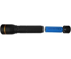 Rankinis žibintuvėlis, 2000lm, 20W, įkraunamas USB-C, juodas, ARCAS