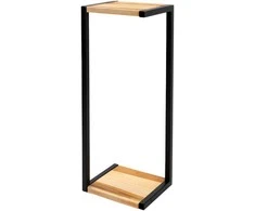Gėlių stovas Garden Center AMIENS, 23 cm x 19 cm, 60 cm, medis/metalas, ruda/juoda.