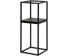 Gėlių stovas Garden Center LILLE, 19 cm x 19 cm, 47 cm, metalinis, juodos spalvos.