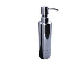 Ziepju dozators Ridder London 2106500, hroma/melna/nerūsējošā tērauda, 0.5 l