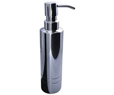 Ziepju dozators Ridder London 2106500, hroma/melna/nerūsējošā tērauda, 0.5 l