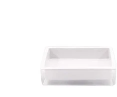 Domoletti POLYRESIN SOAP DISH. Baltas