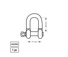 Tvirtinimo lankelis Haushalt, AISI304, 1DD, M6