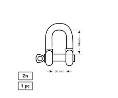Tvirtinimo lankelis Haushalt, ZN, 1DD, M20, 3/4"