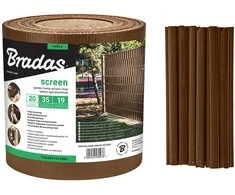 Bradas Balkono tvoros juosta 19x35 + spaustukai rudi