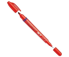 Žymeklis Markal DURA-INK DUALTIP, raudona sp.