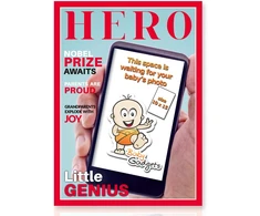 Baby Gadgets Personalizuotas žurnalo viršelis su vaiko nuotrauka, dekoravimui