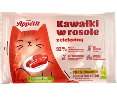Comfy Appetit Sterilized Veršiena sultinyje 4x85g