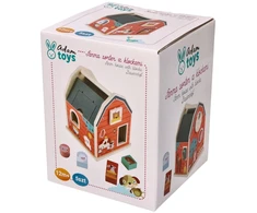Dėlionė Adam Toys Medinis ūkio formos rūšiavimo žaislas su gyvūnėliais, vaikams nuo 12 mėn., spalvotas