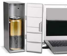 Dviviečiai šaldymo ir šildymo mini šaldytuvas, USB, LED apšvietimas