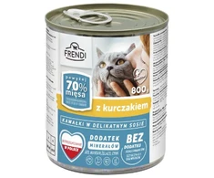 FRENDI Chunks in sauce with vištiena – šlapias kačių maistas – 800g
