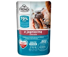 FRENDI Gabaliukai avienos padaže – drėgno kačių ėdalo – 100 g
