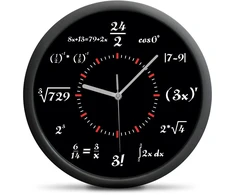 Froster Matematikos sieninis laikrodis su uždaviniais, protui, juodas