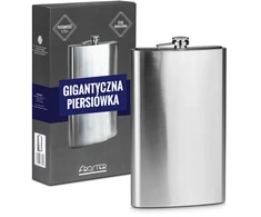Froster Milžiniškas vyriškas gertuvės butelis vakarėliams, didelis, juodas