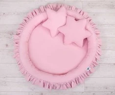 My Sweet Baby Lizdelis su raukiniais – rožinis