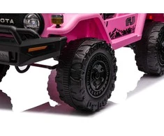 Lean Cars Akumuliatorinis automobilis vaikams Toyota FJ 4x4, rožinės spalvos