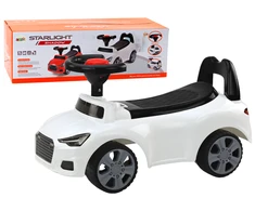 Lean Cars Lean Toys Paspiriama mašinėlė QX-3396, baltos spalvos
