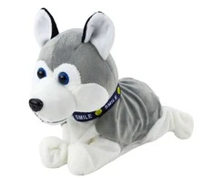 Lean Toys Interaktyvus pliušinis šuo Husky su garsais ir judesiu, 22x22x11 cm