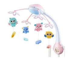 Lean Toys Lovytės karuselė rožinė