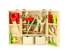 Lean Toys Medinių Įrankių Rinkinys Vaikams, 35 vnt.