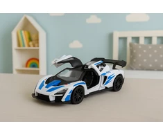 Lean Toys Metalinis sportinis automobilis 1:32 su atidaromomis durimis