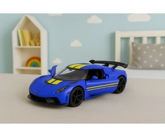 Lean Toys Metalinis sportinis automobilis 1:32 su atidaromomis durimis