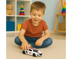 Lean Toys Metalinė sportinė mašina 1:43 su atidaromomis durimis