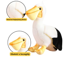 Lean Toys Pliušinis pelikanas 24 cm