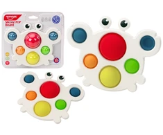 Lean Toys Sensorinė krabo formos lenta vaikams