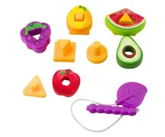 Lean Toys Vaikiška lavinamoji dėlionė „Geometriniai vaisiai“