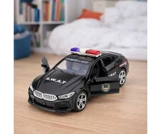 Lean Toys SWAT automobilis juodas