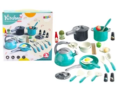 Lean Toys Vaikų virtuvės rinkinys su 33 elementais