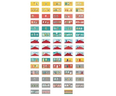 Londji Matematinis kortų žaidimas „Home Sweet Home“ vaikams nuo 7 metų, lavina skaičiavimą, spalvotas
