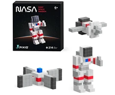 Magnetiniai PIXIO NASA kosminių astronautų konstruktoriaus rinkinys vaikams nuo 6 metų, 214 detalių, spalvotas