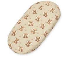 Medvilninis patalynės užvalkalas kūdikio lopšiui 75x35 cm Teddy Love